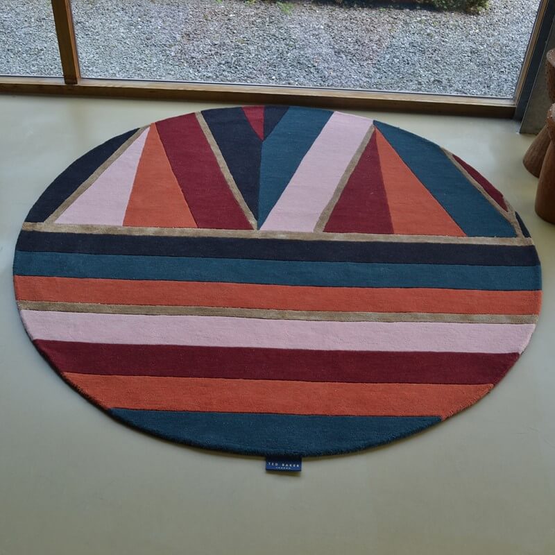 Dywan Okrągły Sahara Burgundy 56105 | Rozmiar: Ø 150 cm
