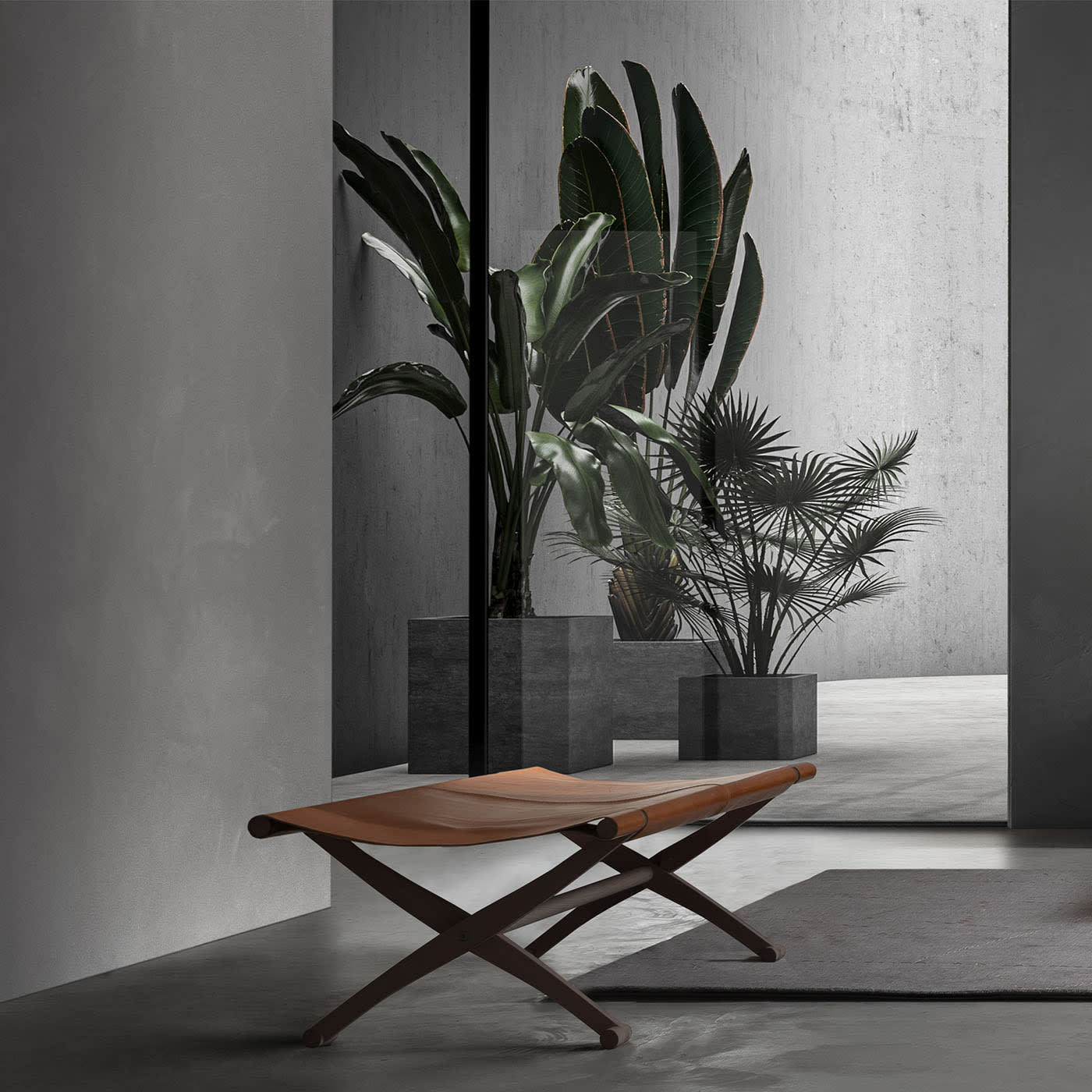 Skórzana ławka Branda