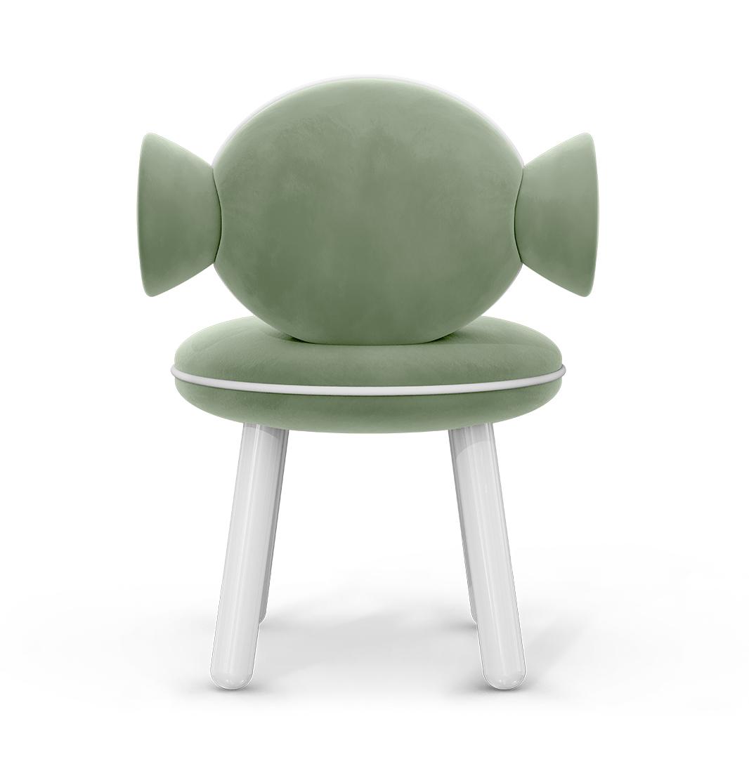 Zielony puf Lollipop