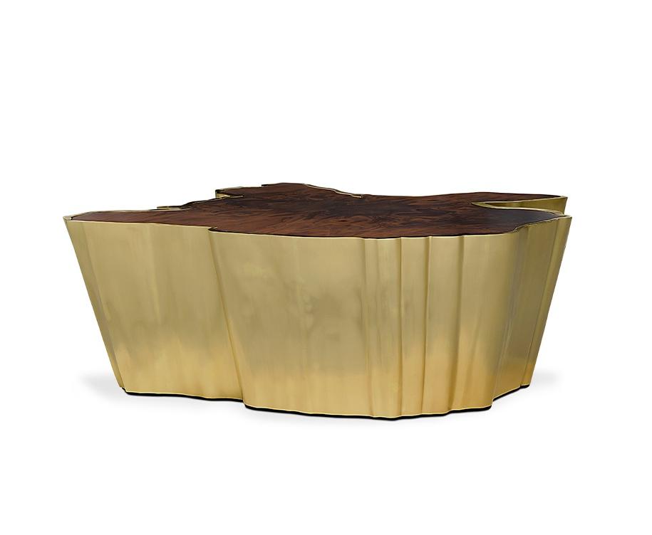 Stolik kawowy z naturalną krawędzią