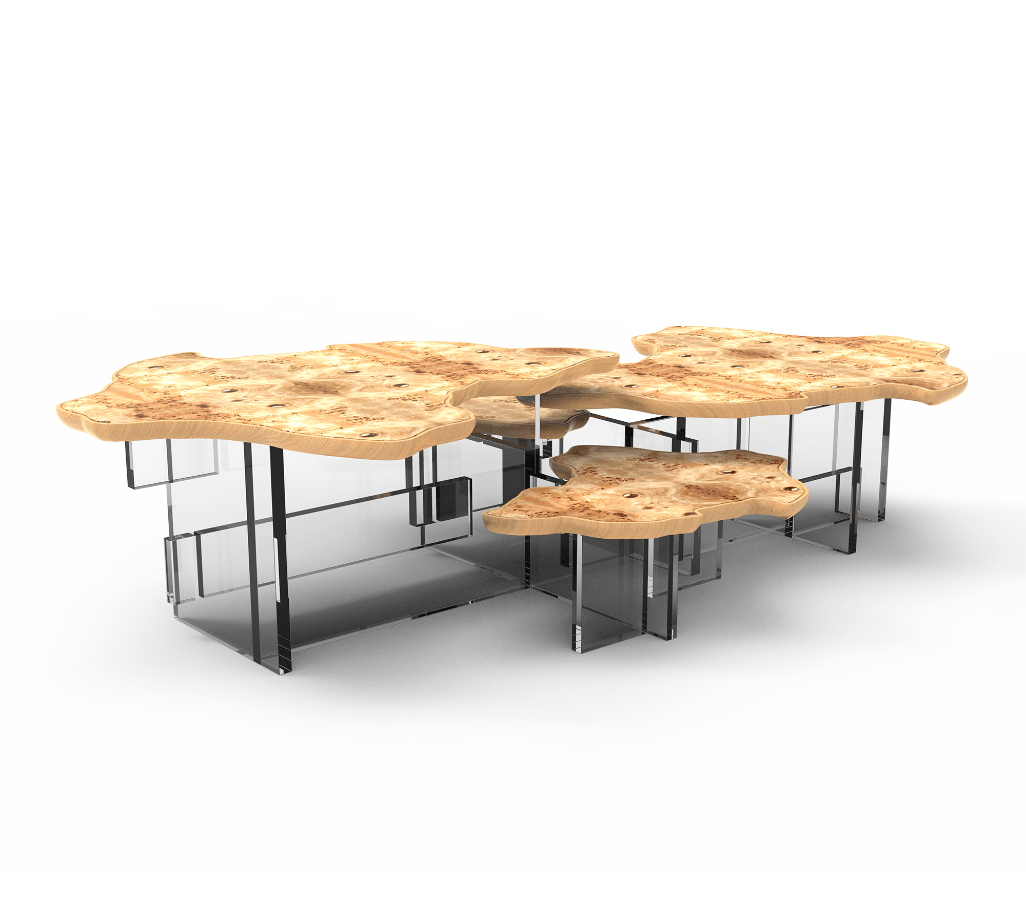 Zestaw stolików Poplar Grove Luxe