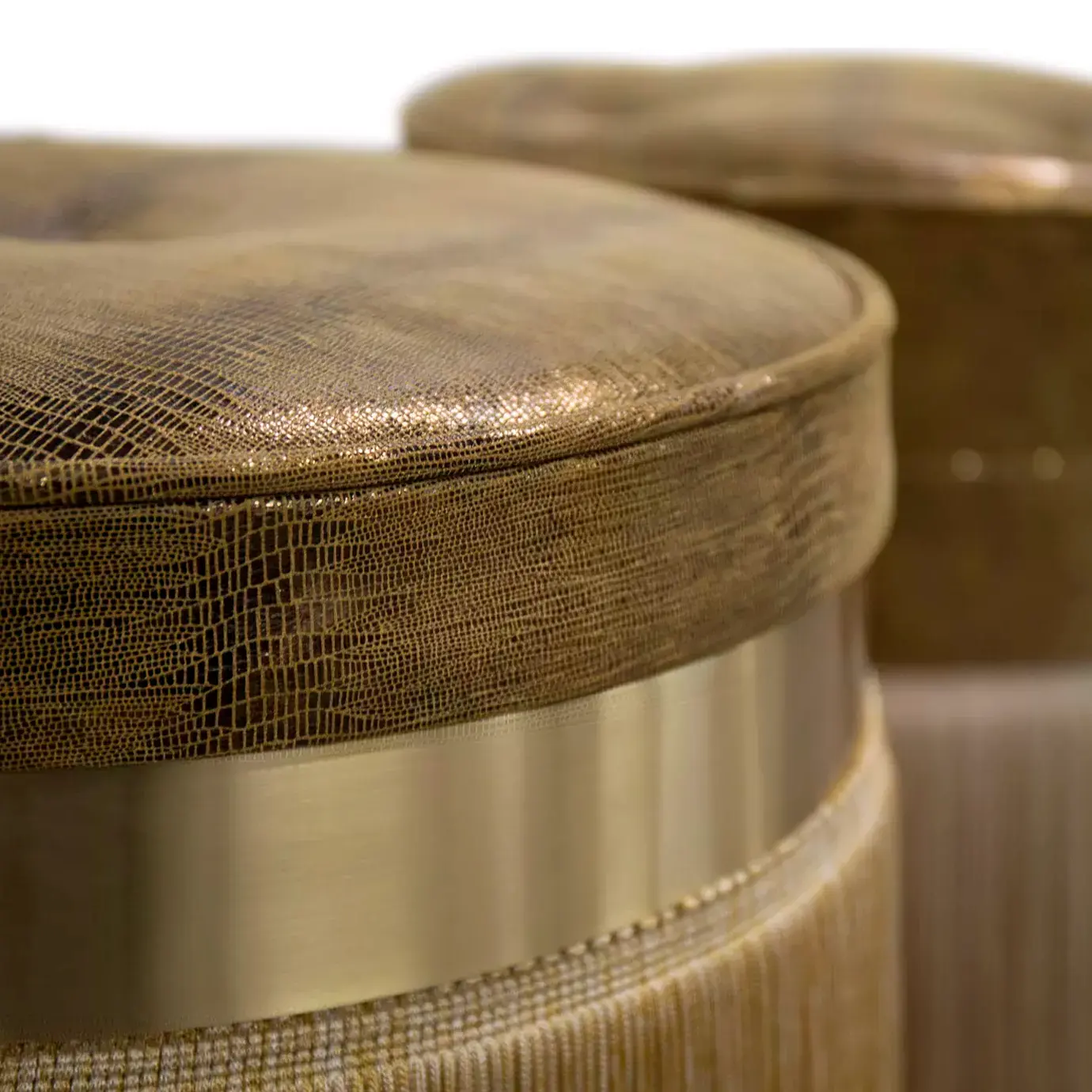 Taboret skórzany Isabella