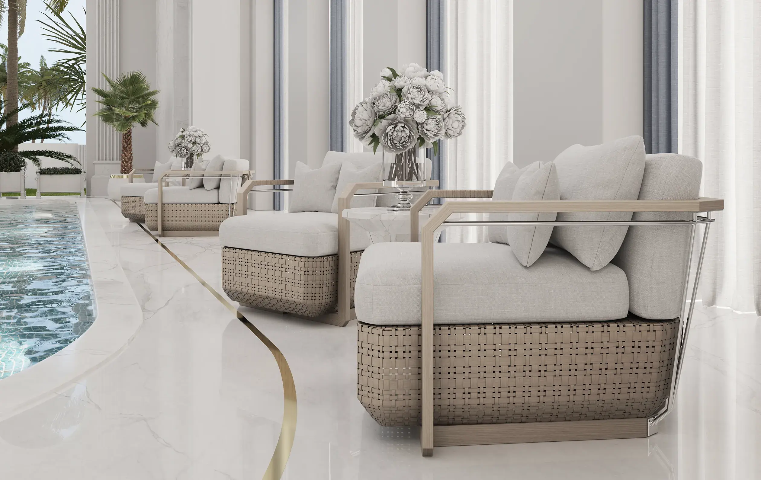 Drewniany fotel ogrodowy Heritage - 4