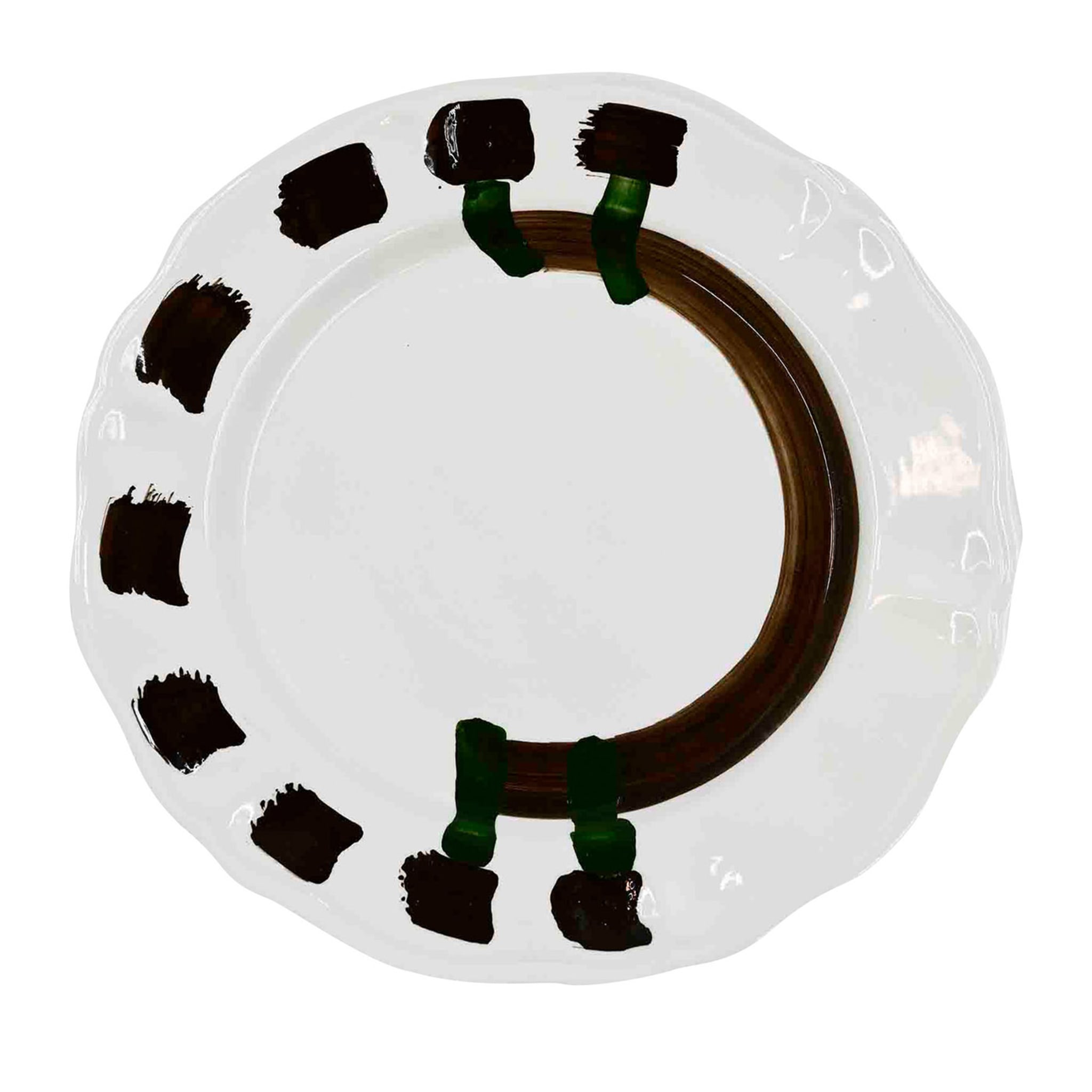 Ręcznie robiony talerz ceramiczny