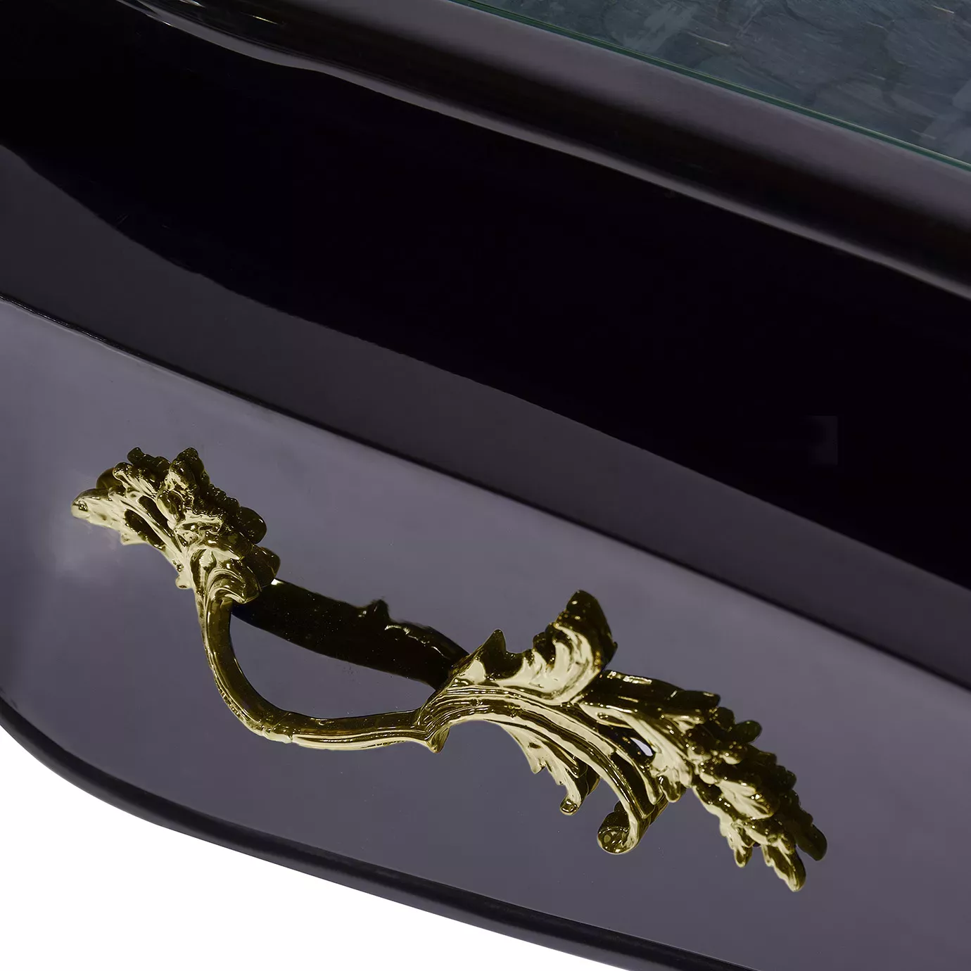 Biurko Ormolu z blatem z piór pawia