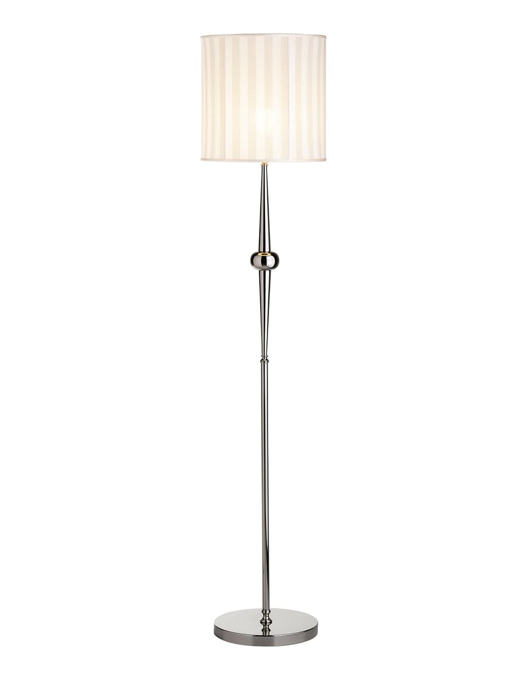 Elegancka lampa stojąca w paski