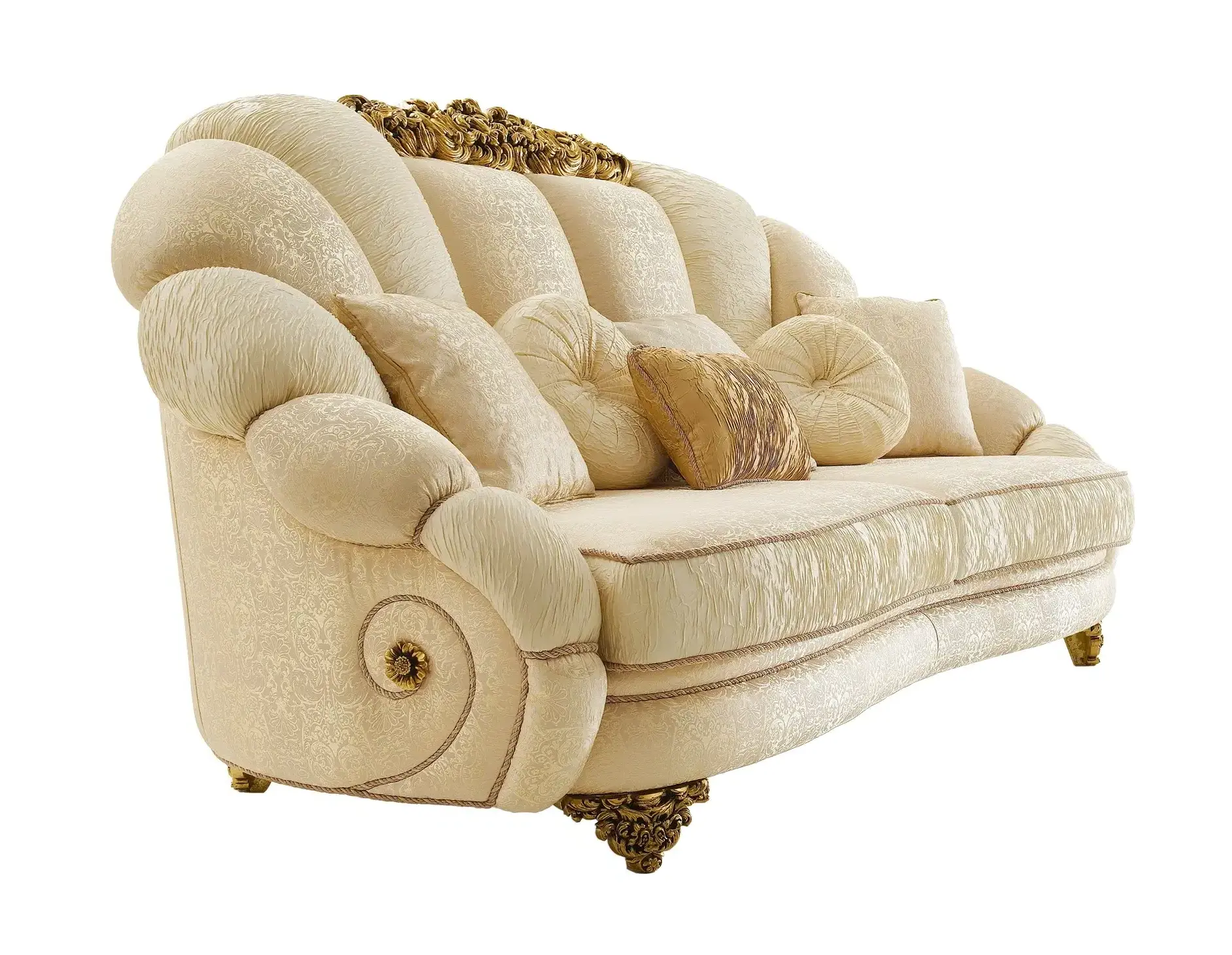 Włoska sofa Royal z tkaniny | Konfiguracja: 2‑osobowy