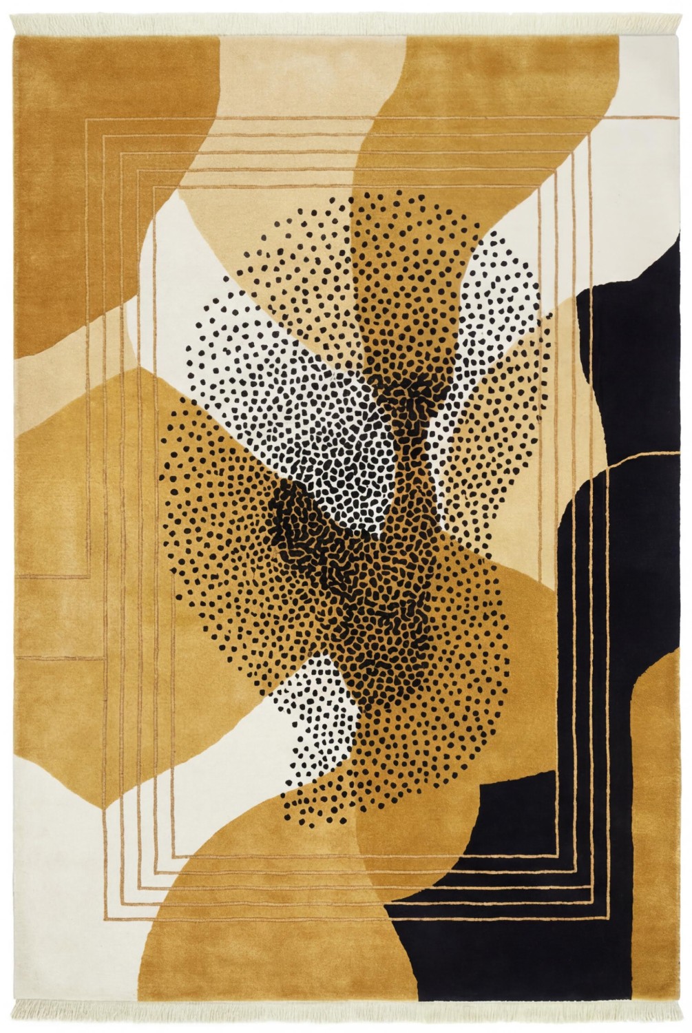Dywan Abstract Figure Gold