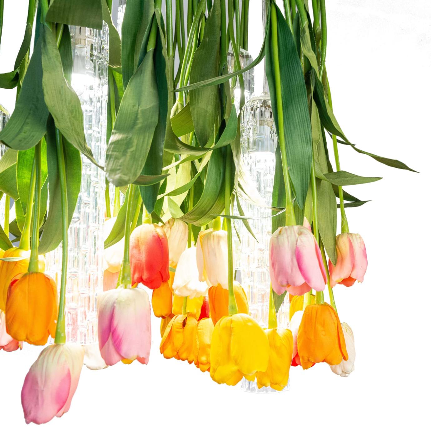 Okrągły żyrandol Tulip
