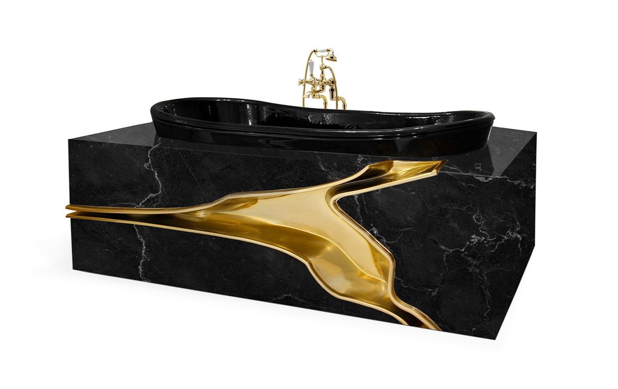 Wanna marmurowa o łamanym wzorze