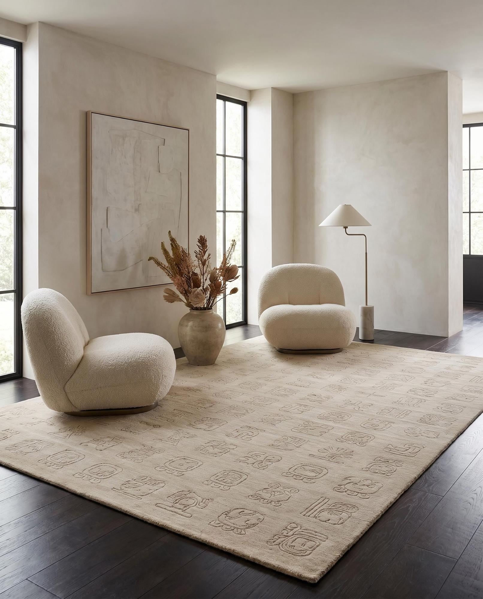 Dywan Symbol Grid Beige