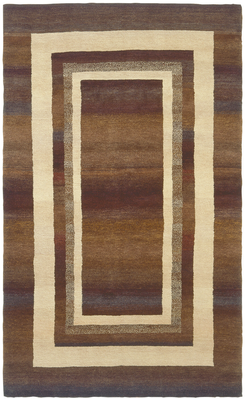 Dywan Gamba Triple Border Brown | Rozmiar: 200 x 300 cm