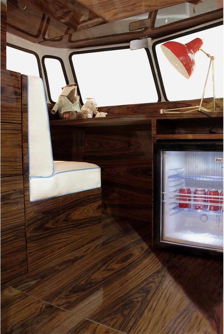 Niebieski zestaw sypialniany Traveler’s Caravan