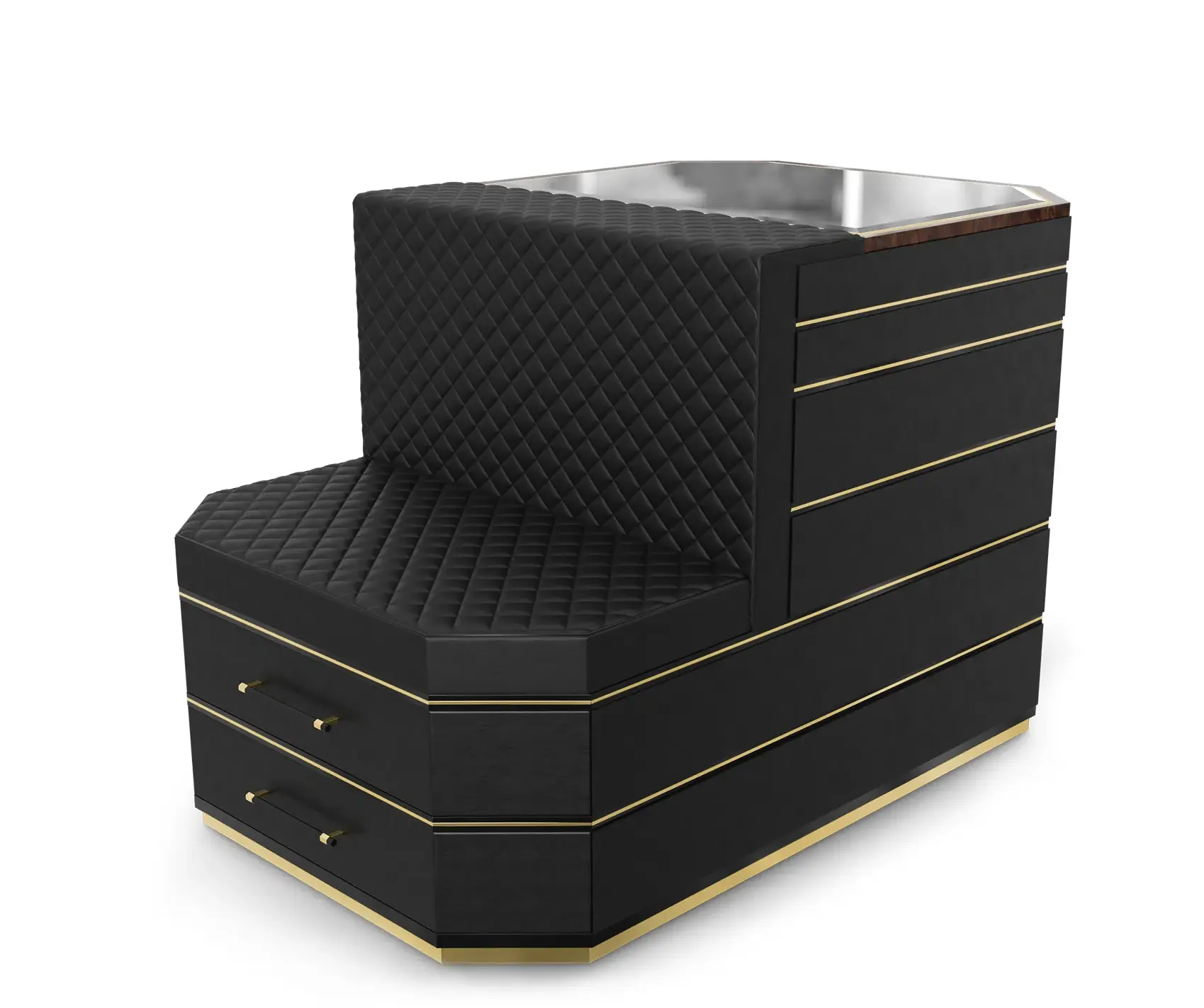 Wyspa garderobiana Cadence czarna