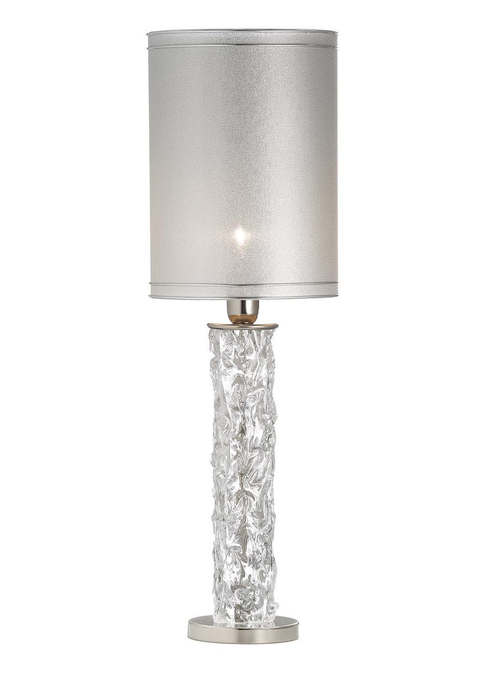 Muranowa szklana lampa stołowa ściśnięta