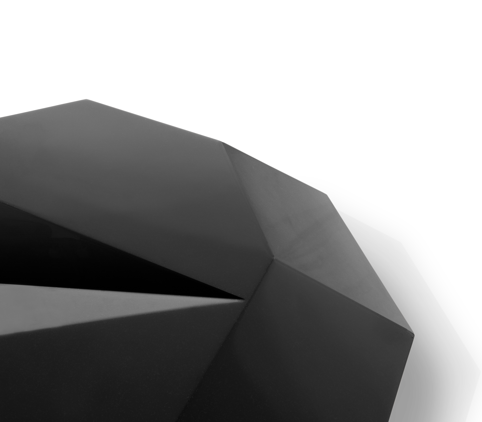 Czarny stolik kawowy Prism