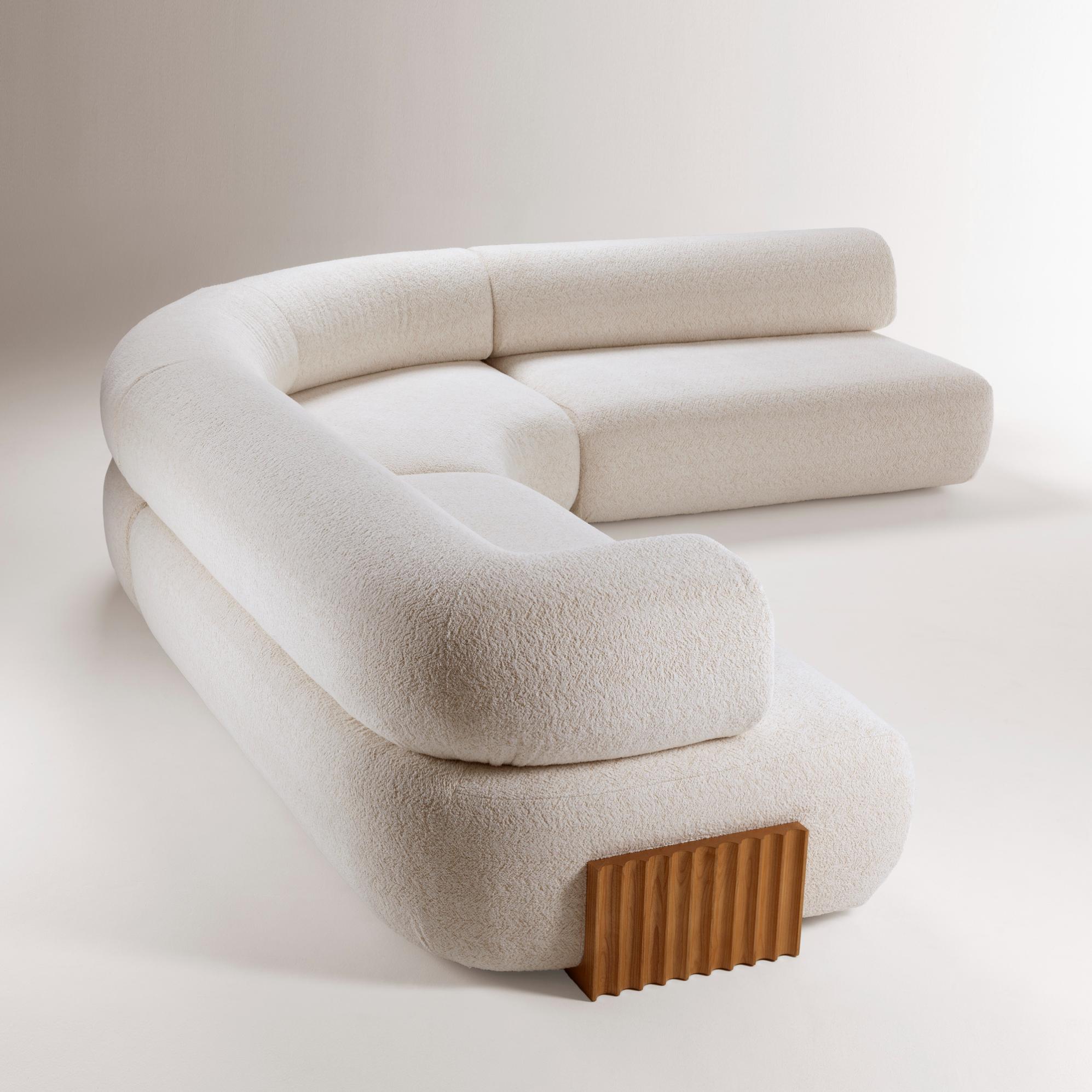 Drewniana sofa modułowa Carmel