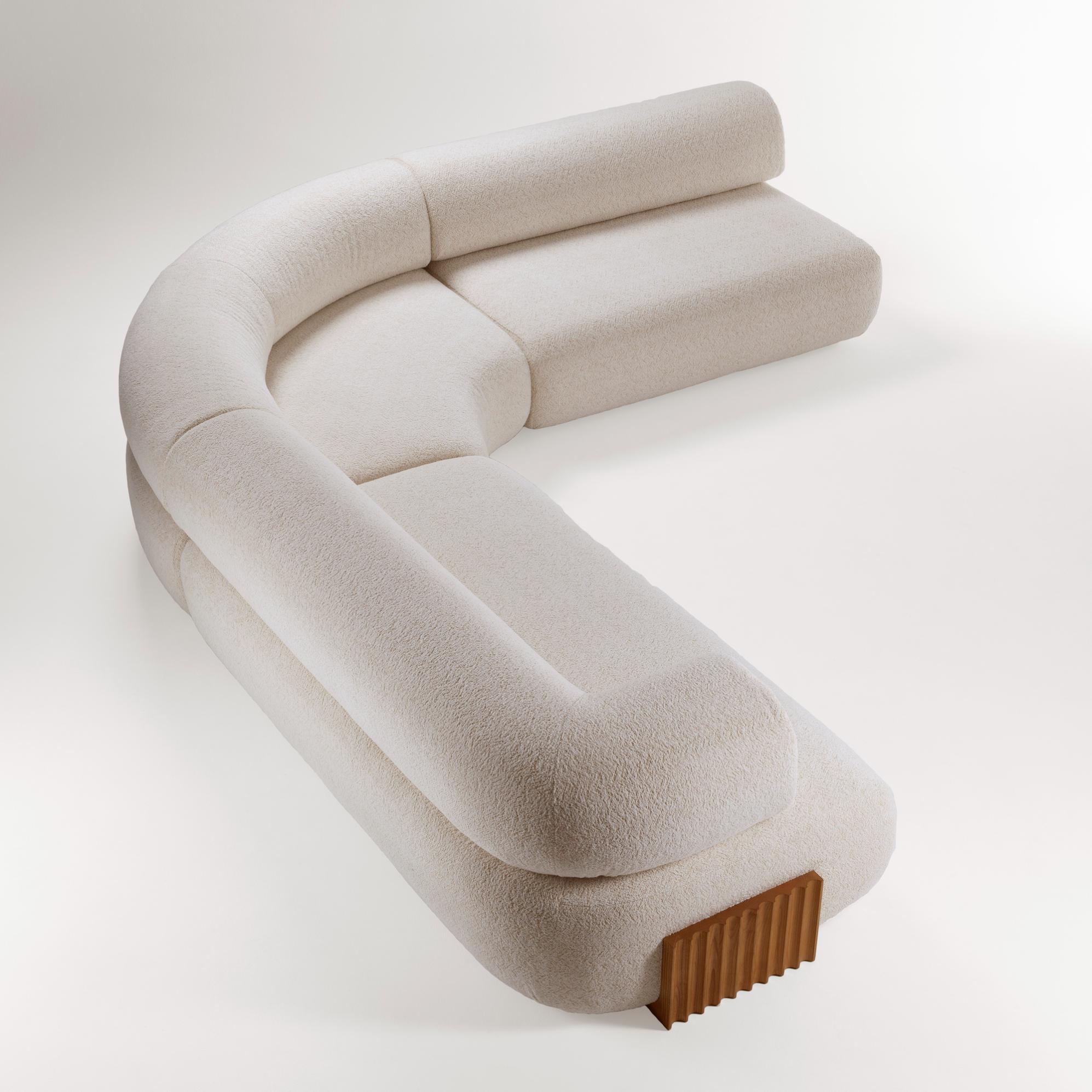 Drewniana sofa modułowa Carmel