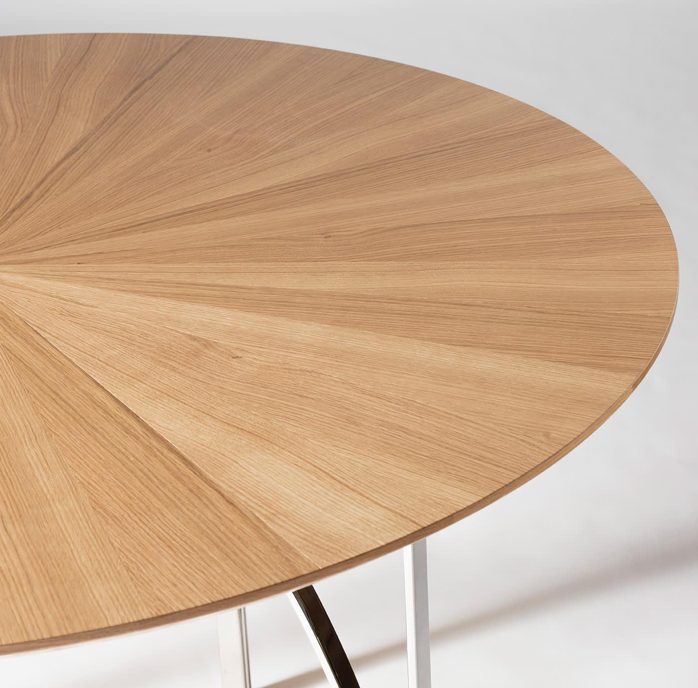 Okrągły Dębowy Stół Jadalny