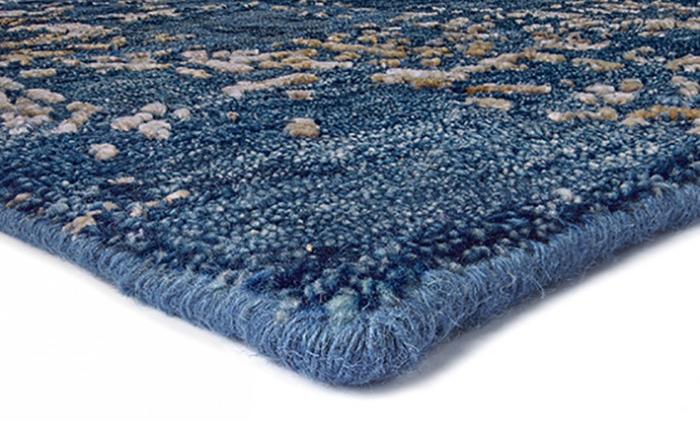 Dywan Abstract Blue Gold | Rozmiar: 170 x 240 cm