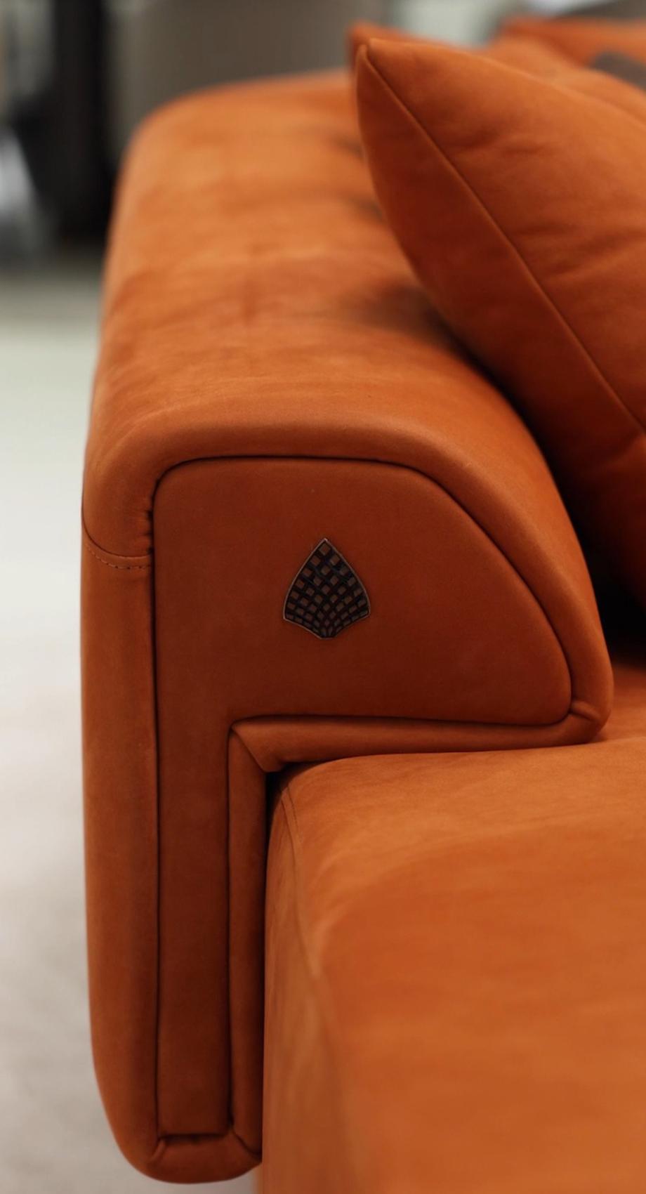 Rdzawa sofa modułowa Dubhè