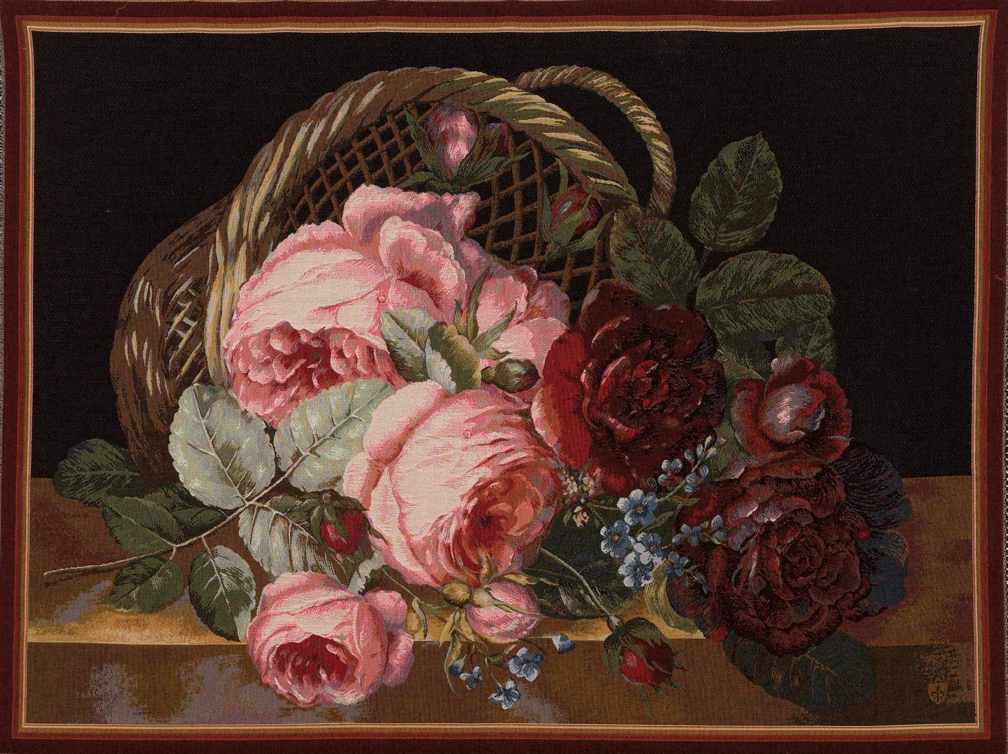 Gobelin Bunch of Flowers Silk | Rozmiar: 75 x 100 cm