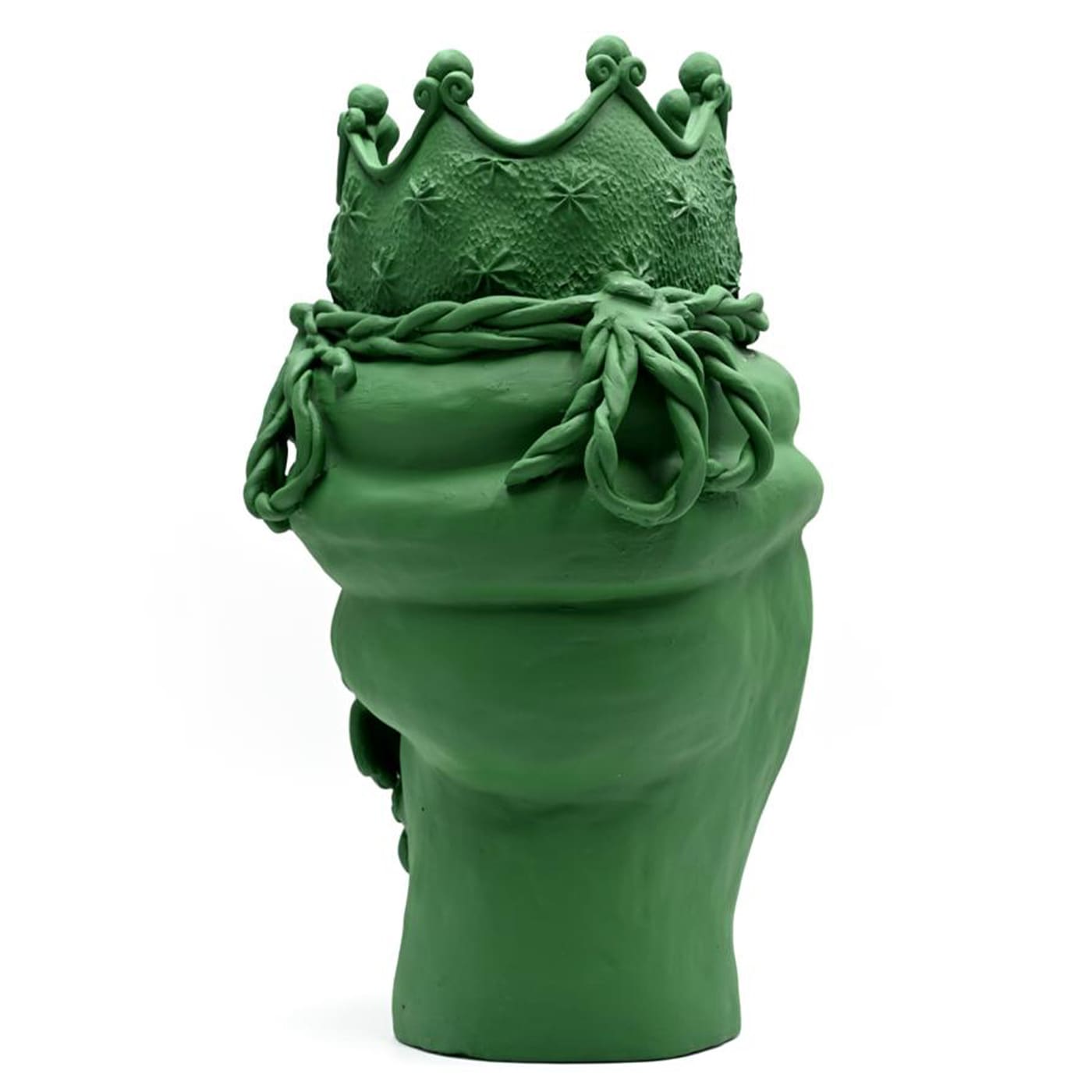 Zielona rzeźba Głowa Maura