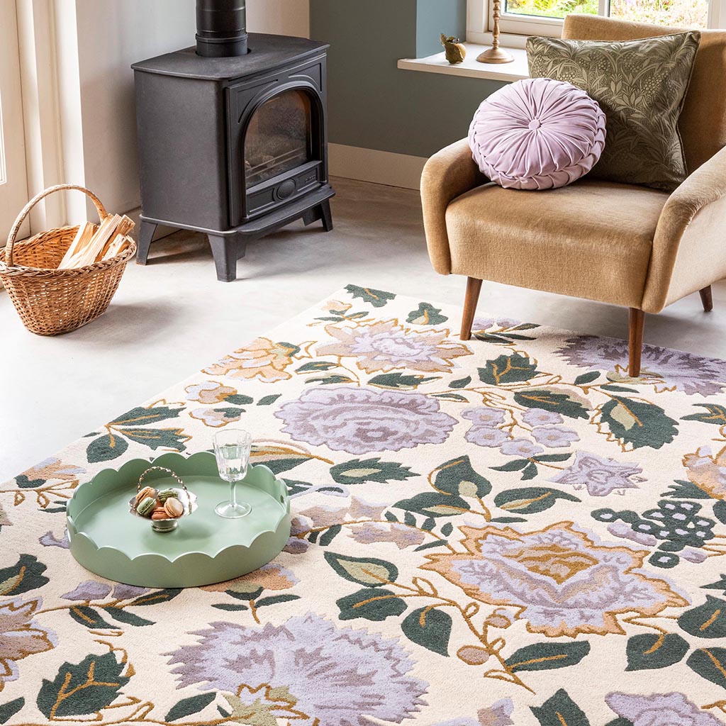 Dywan Wendling Floral Heather Pu | Rozmiar: 200 x 280 cm
