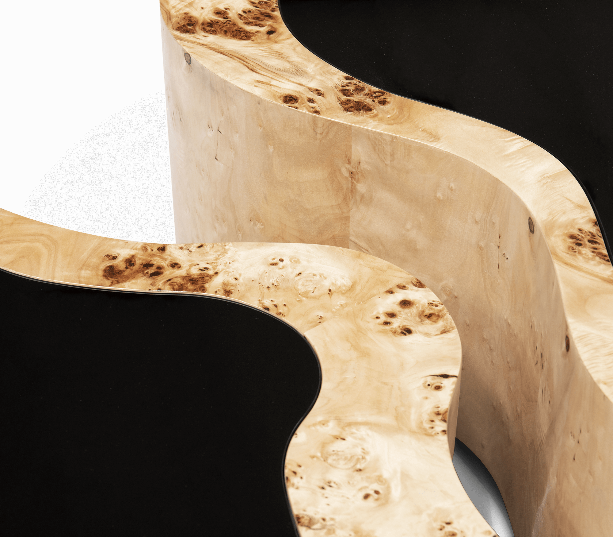 Zestaw stolików Crest z drewna topoli