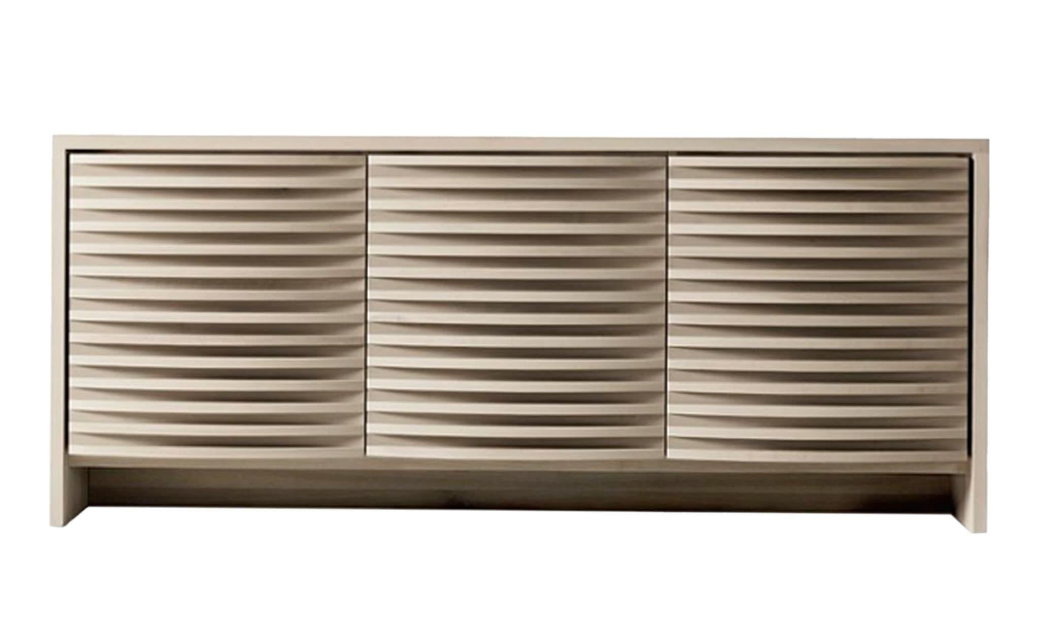 Szary kredens Onda z litego orzecha