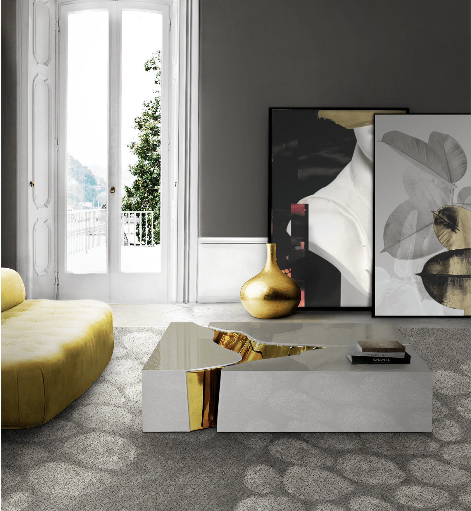 Stolik kawowy Fissure