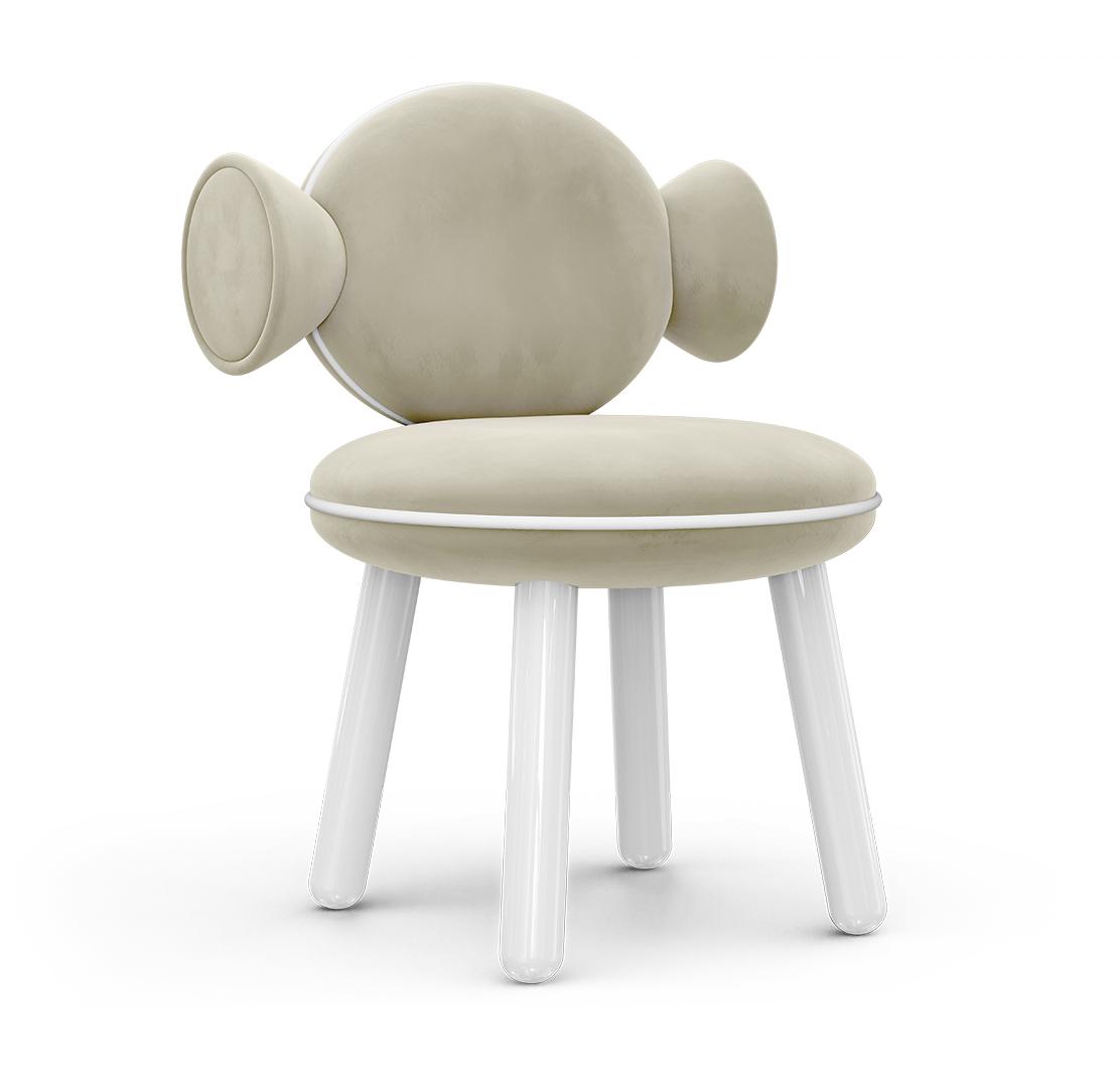 Kremowy puf Lollipop