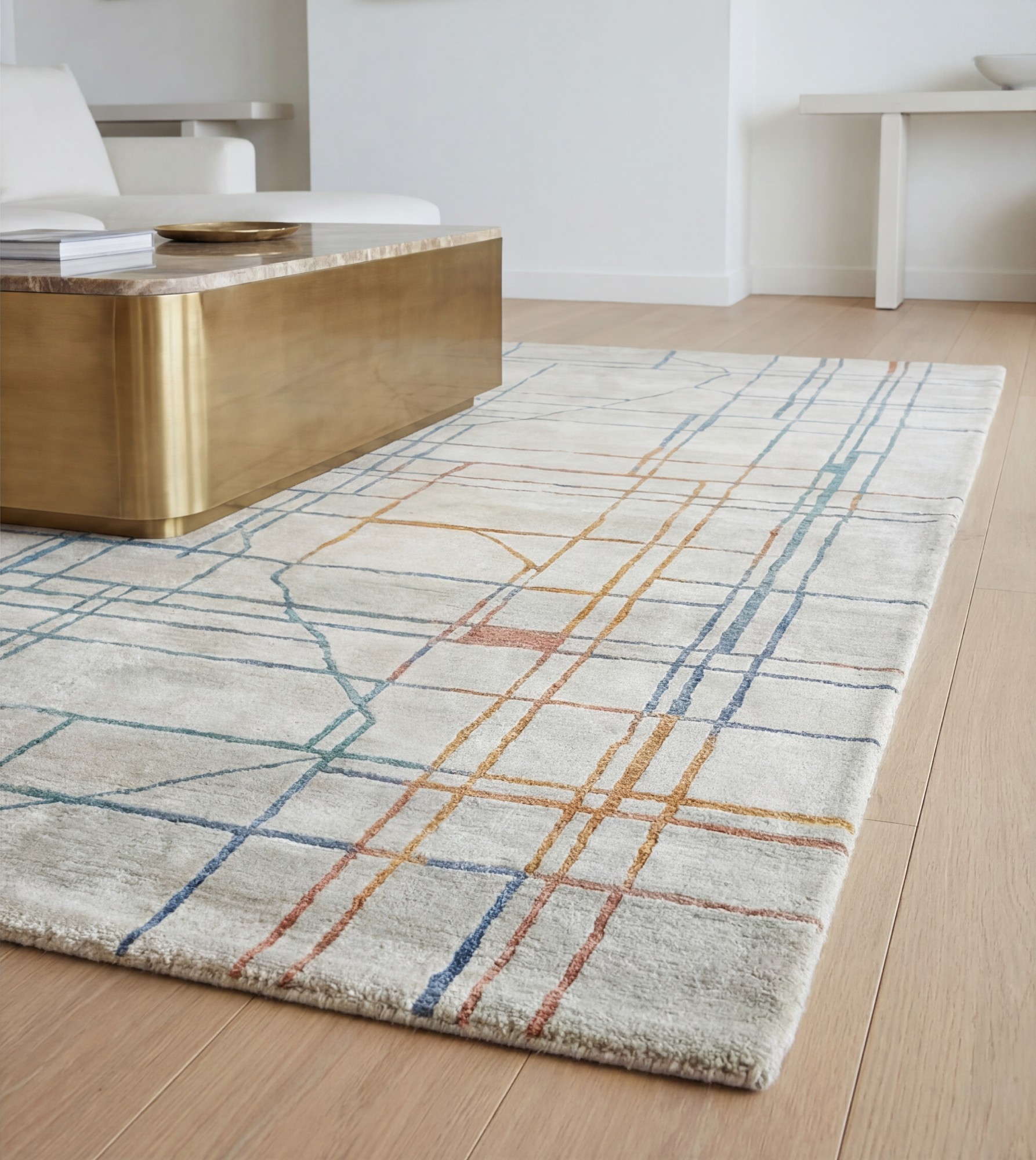 Dywan Linen Grid