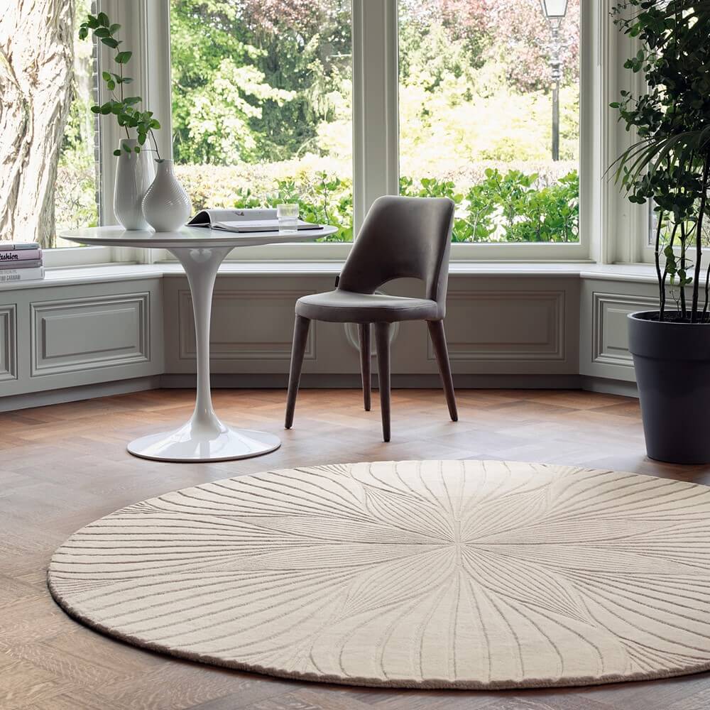 Dywan Okrągły Folia Stone 38301 | Rozmiar: Ø 200 cm