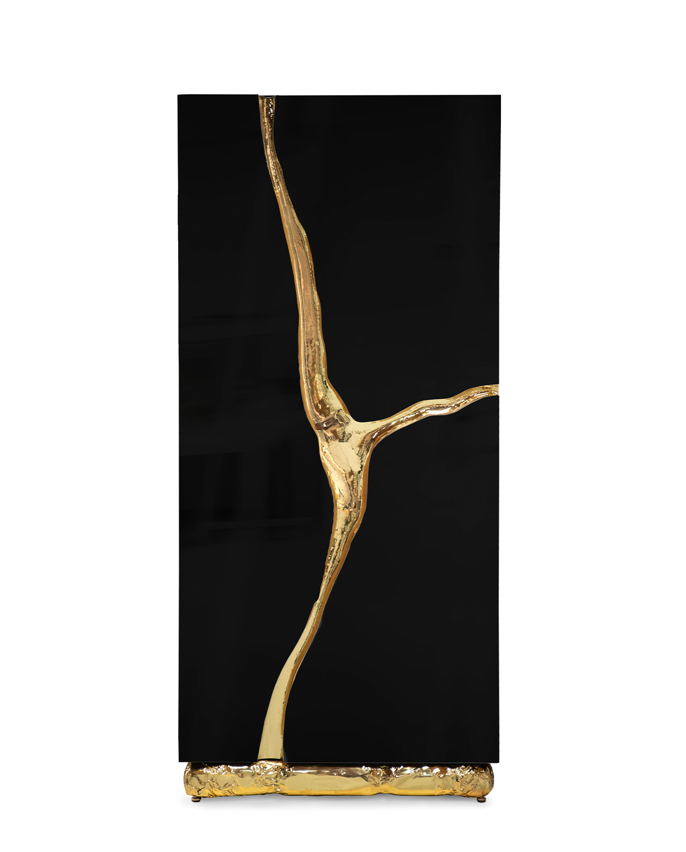 Czarna szafka Fissure