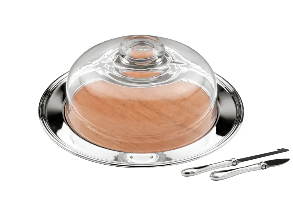 Angielska taca serowa z pokrywką