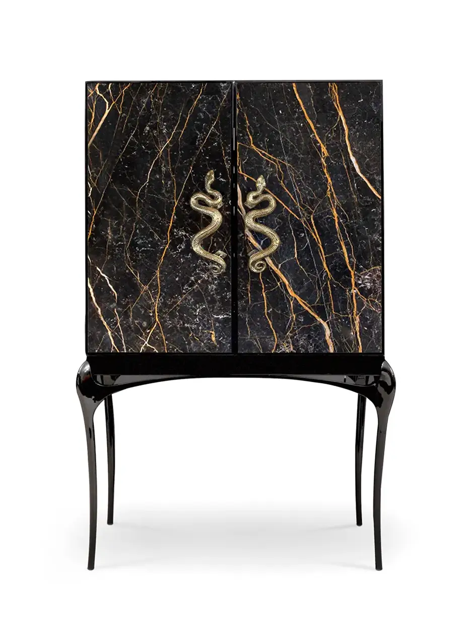 Szafka barowa Nirvana z marmurem Port Laurent