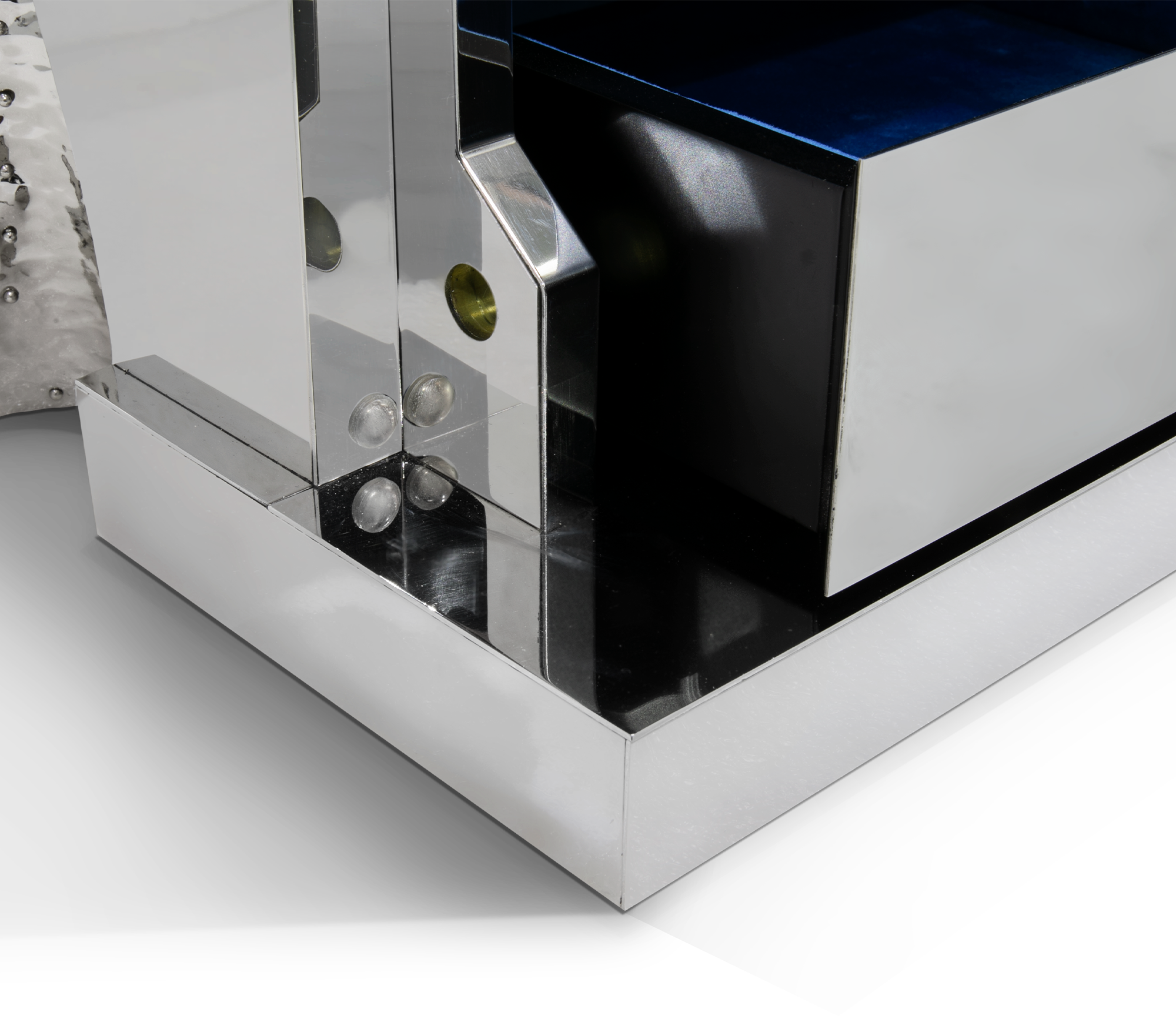 Srebrny sejf na biżuterię Tycoon