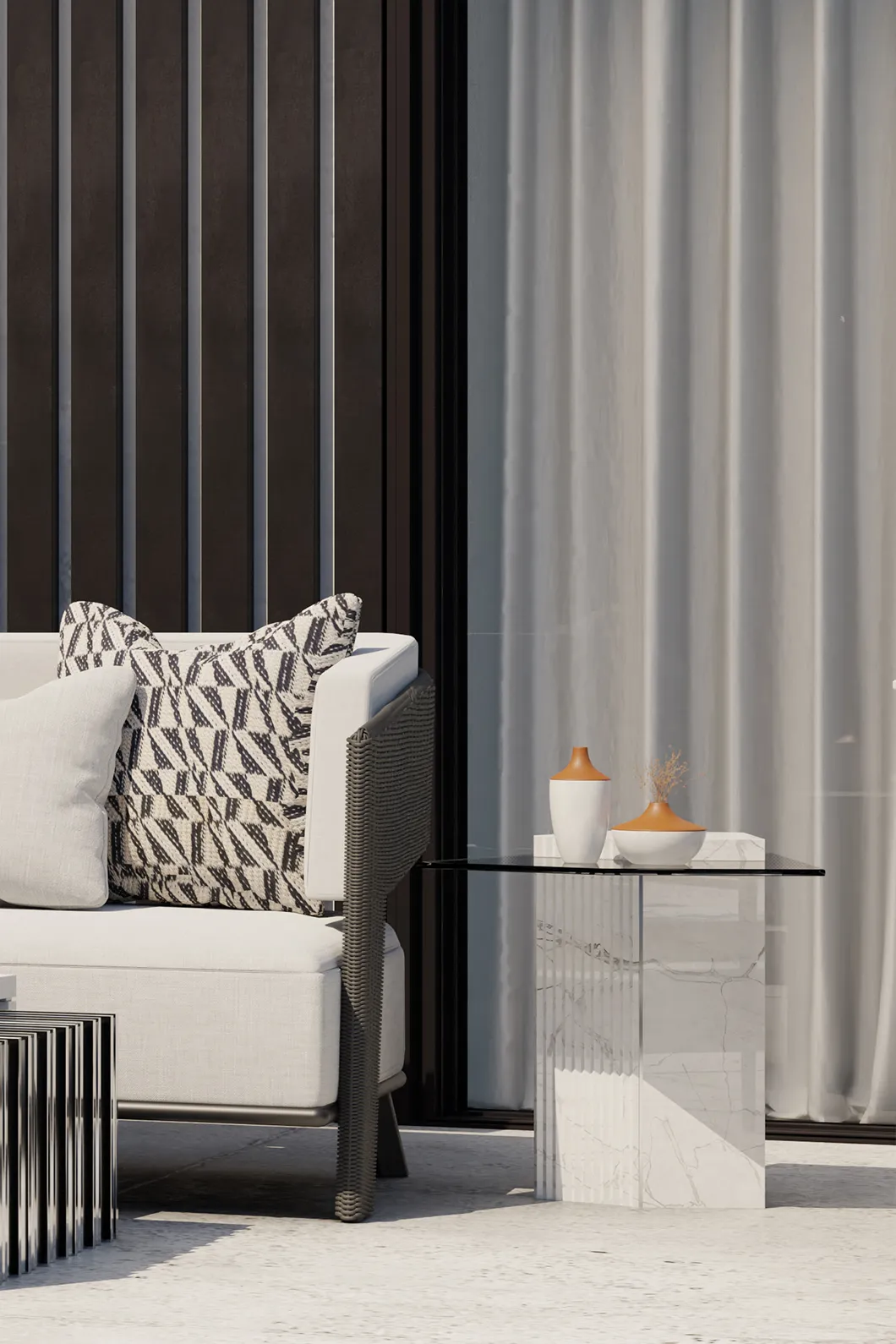 Stolik boczny ogrodowy Monarch