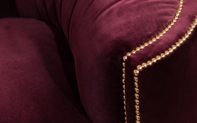 Sofa zakrzywiona Premium Comfort czerwona