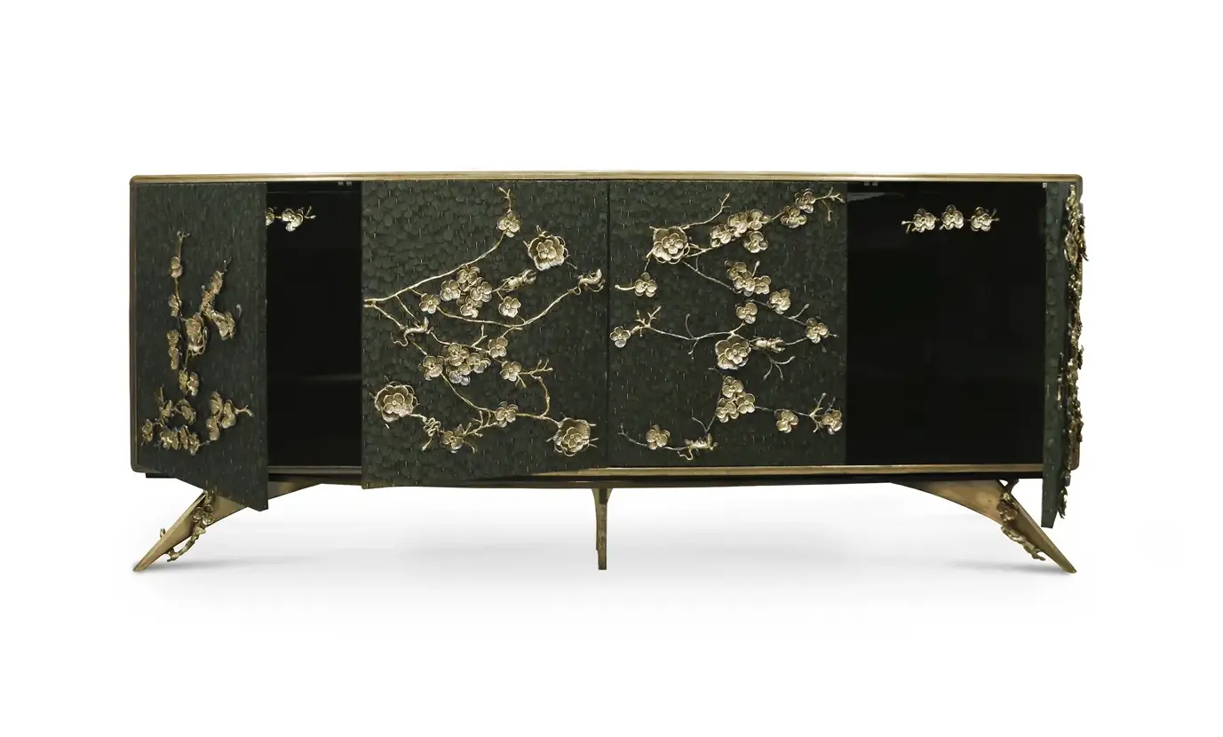 Kredens Mirage z piór pawia