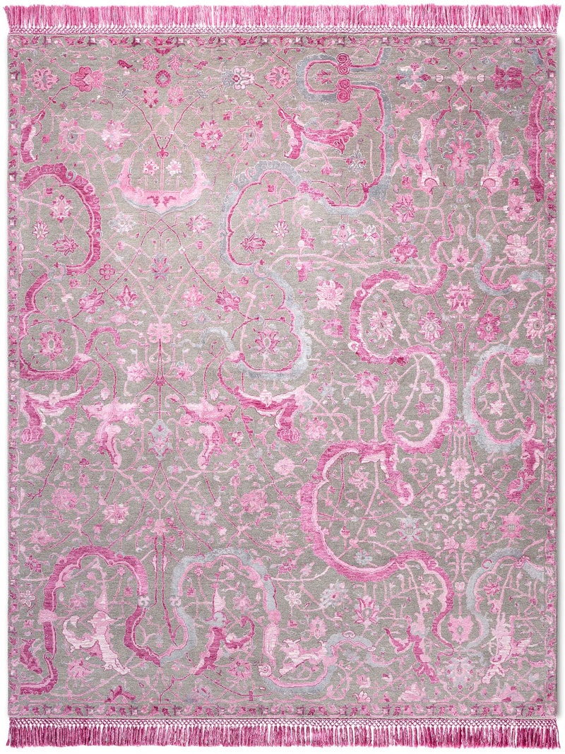 Dywan Tabriz EyeCandyPink on NaturalGrey | Rozmiar: 183 x 274 cm