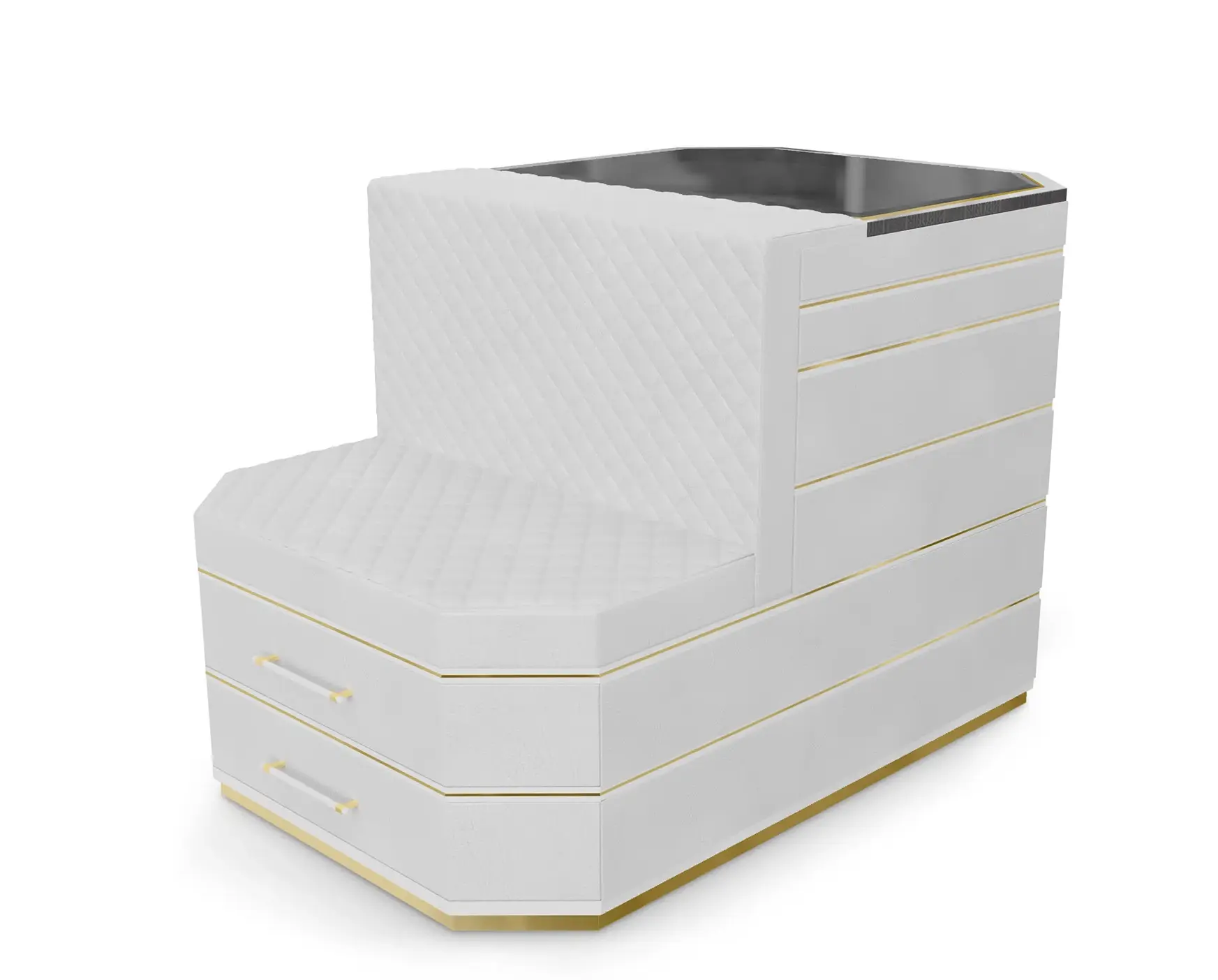 Wyspa garderobiana Cadence szara