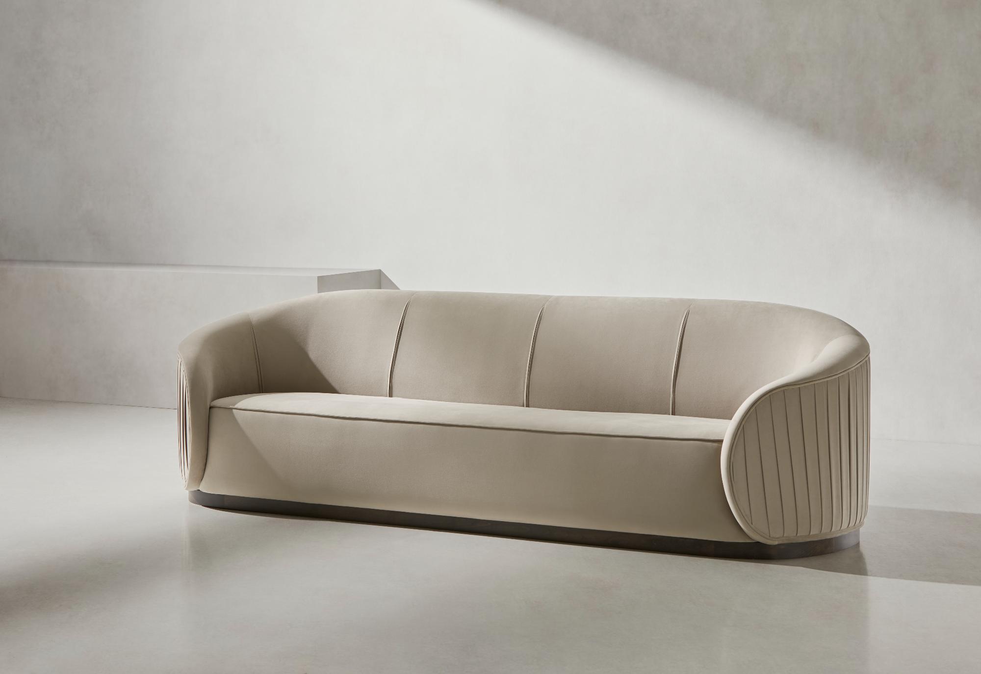 Duża beżowa sofa Abano