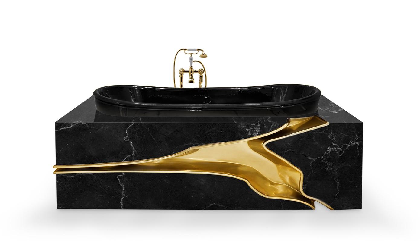 Wanna marmurowa o łamanym wzorze