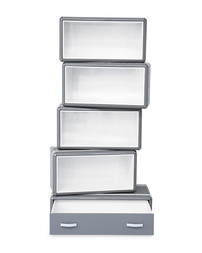 Szary regał Skyline Tower