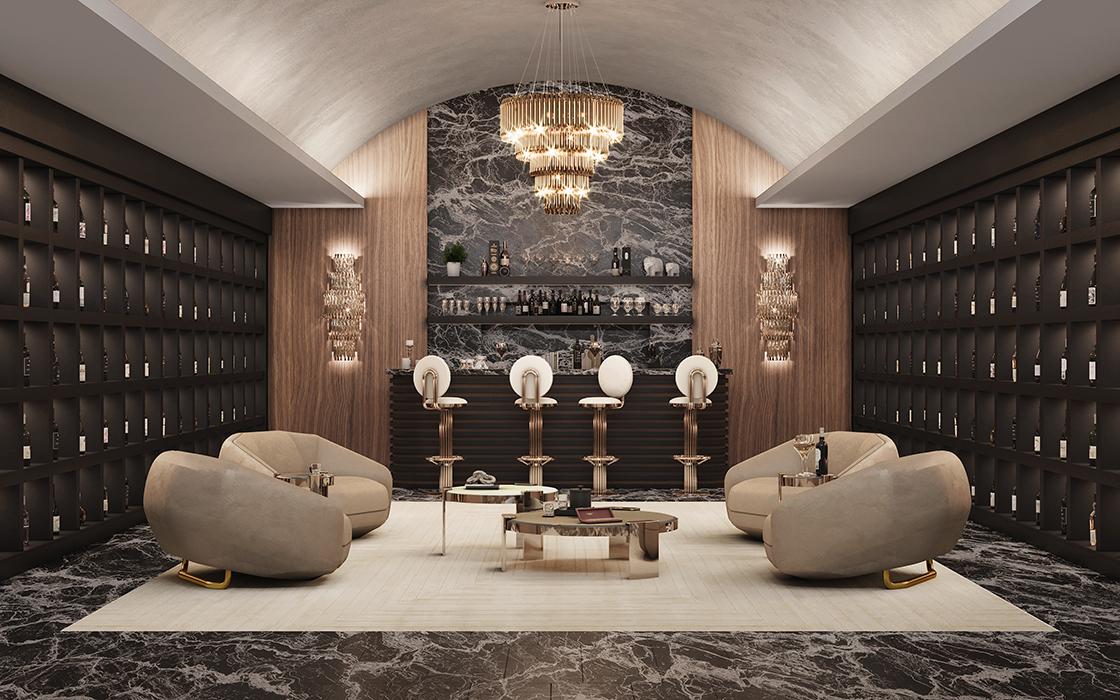 Stołek barowy Keira Round