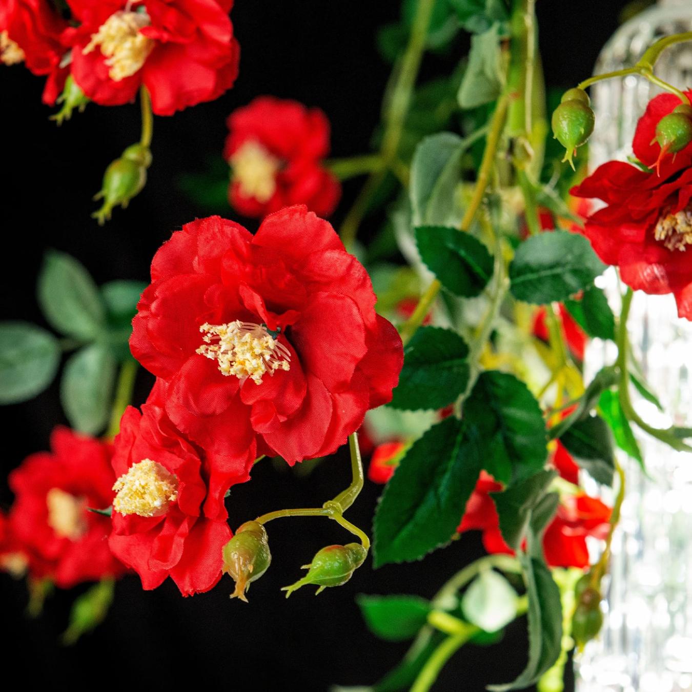 Duży żyrandol Wil Red Roses