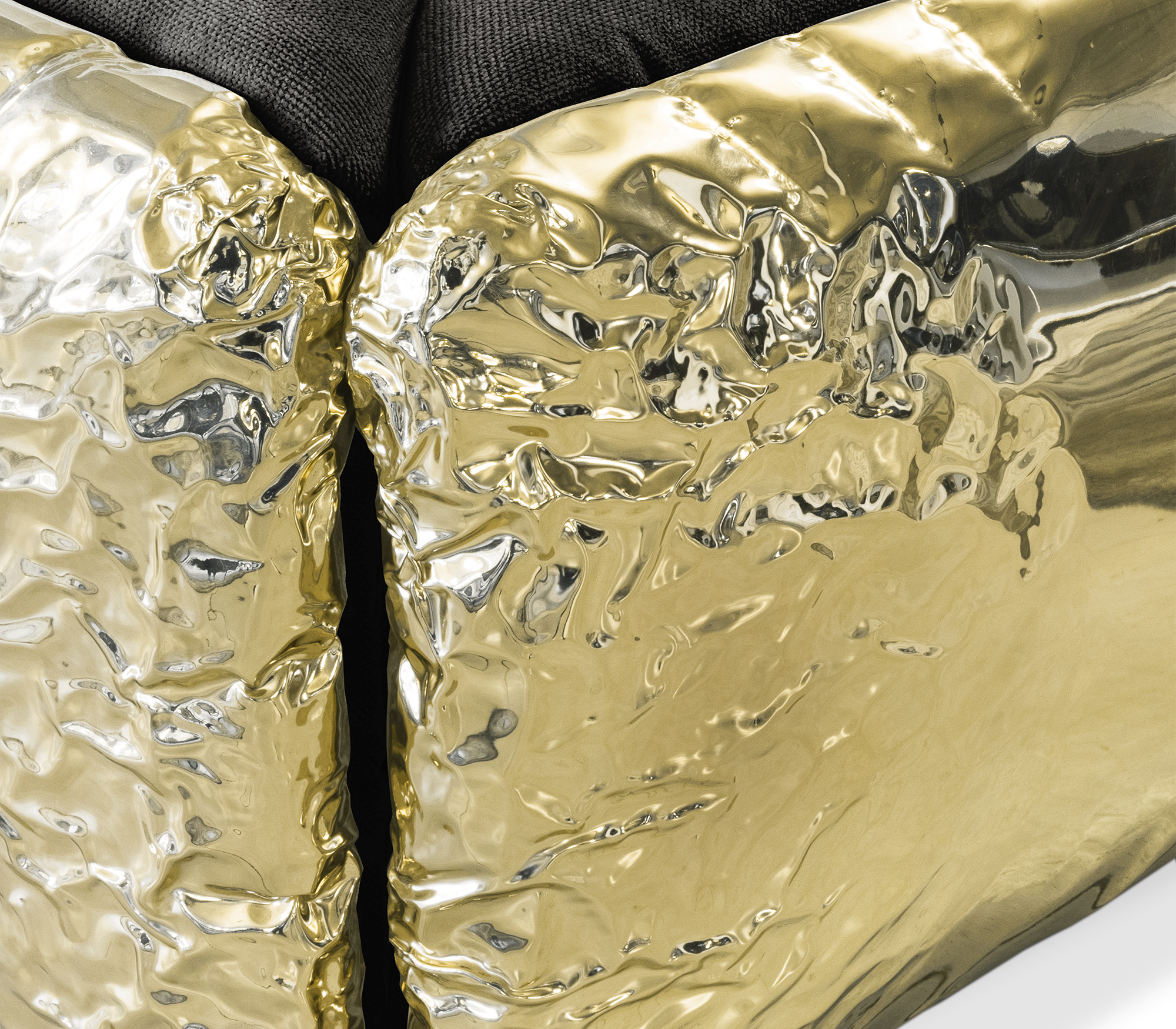 Czarna modułowa sofa Imperia
