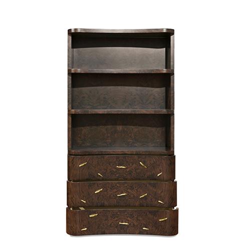 Regał na książki drewniany designerski